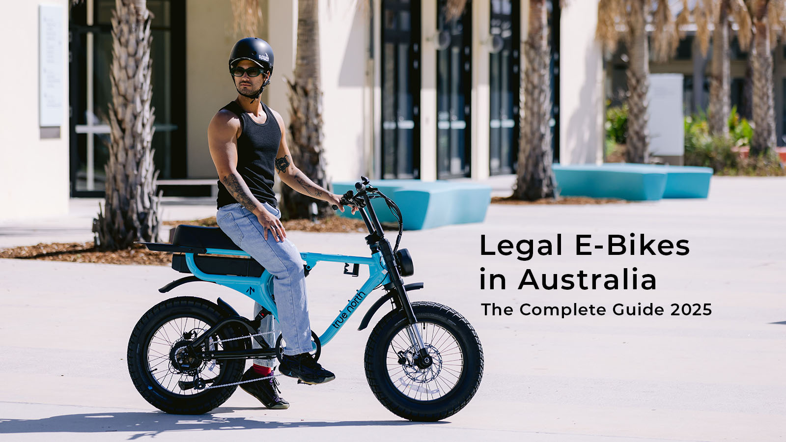 Legal E-Bike Blog Header with man on legal e-bike.