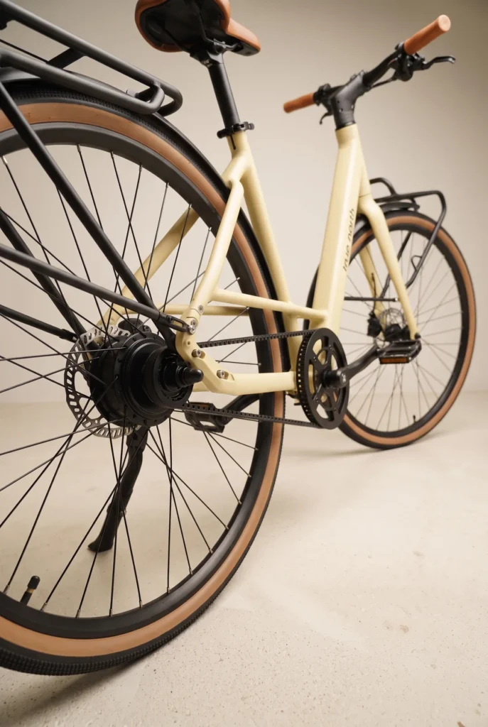 Finder S belt drive and rear wheel detail