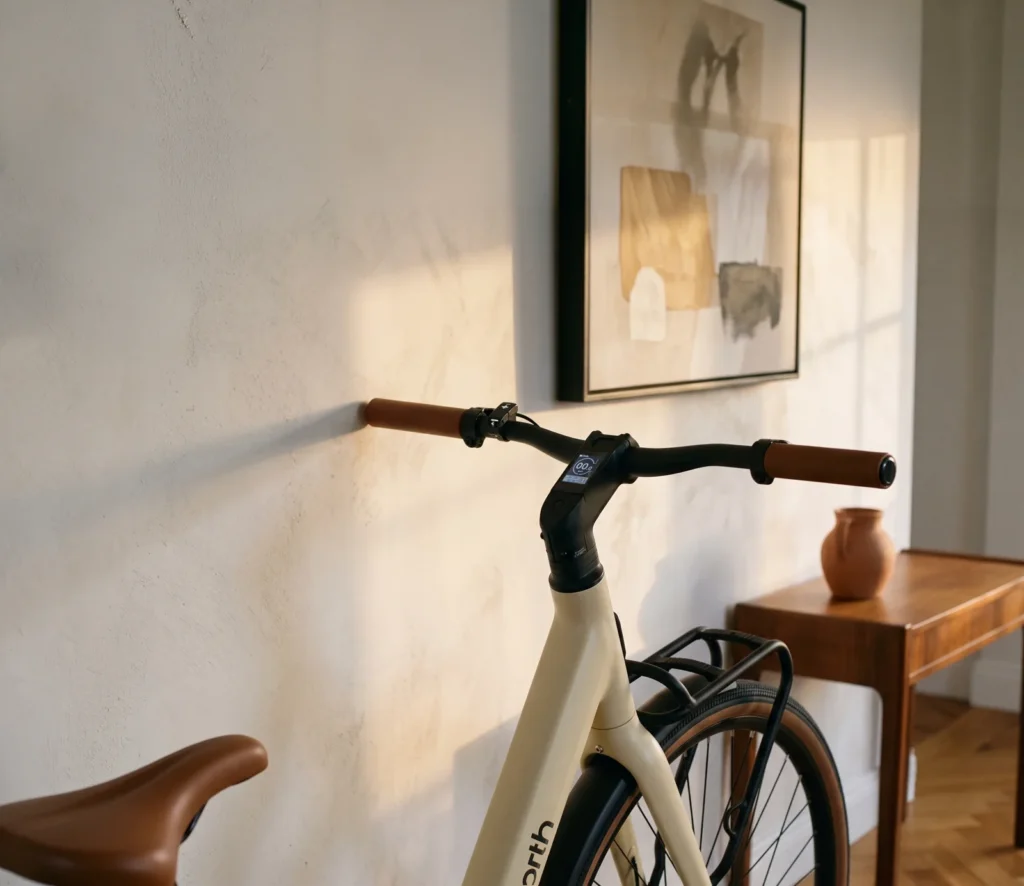 Finder S integrated handlebar display at home